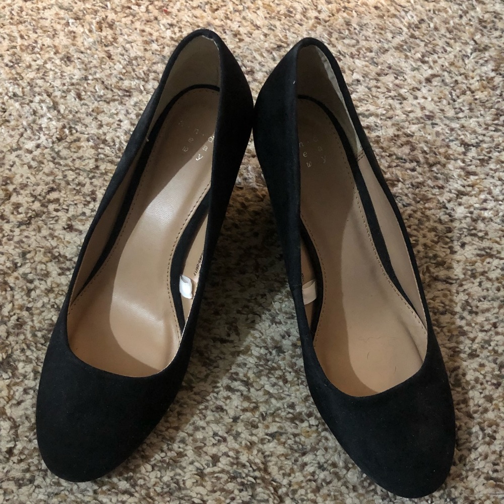 Black Wedge Heels